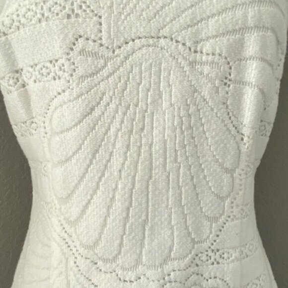 LILLY PULITZER Jenna White Halter Shell Shift Dress Small - Picture 13 of 16